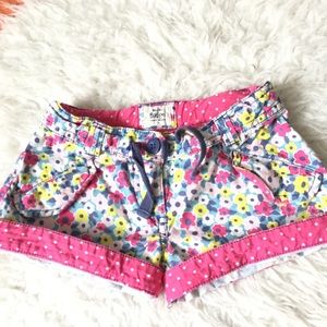Mini Boden Contrast Print Shorts 7